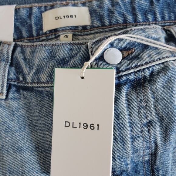 DL 1961 Asra Long Jran Skirt Blue Size 28 with front Slit - Picture 10 of 12